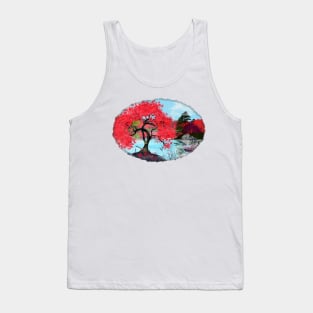 Red Trees Tank Top